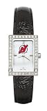 New Jersey Devils Ladies Allure Watch Black Leather Strap