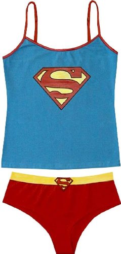 Super Girl 'S' Logo Cami/Panty Set for women