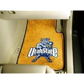 Utah State Aggies universal fit Carpet 2 Pc Car Floor Mat (Rug)