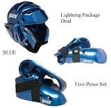 Lightning BLUE Karate Sparring Gear Package Deal - Child Medium Lightning BLUE Karate Sparring Gear Package Deal - Child Medium