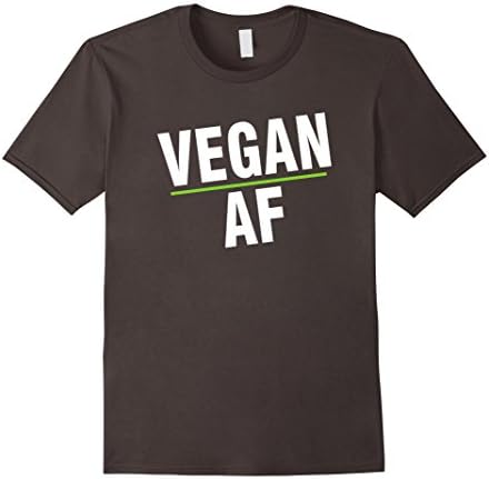 Men's Vegan Af - Funny Vegan Shirt Medium Asphalt