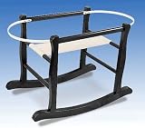 Jolly Jumper Deluxe Rocking Moses Basket Stand - Black