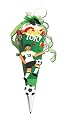 FUSSBALL FU&szlig;BALL SPORT SCHULT&Uuml;TE ZUCKERT&Uuml;TE rund gebastelt 72cm