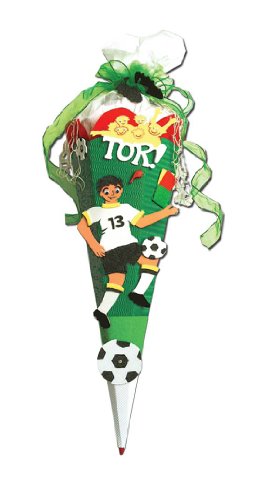 BASTELSET FUSSBALL FUßBALL SPORT SCHULTÜTE ZUCKERTÜTE rund 72cm