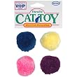 Vo-toys Wool Pom Poms 4 Pack Cat Toy