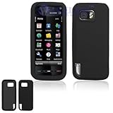 Nokia XpressMusic 5800 Solid Black Silicon Skin Case