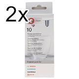 Bosch Reinigungstabletten, 2er Pack, 2 x 10 Tabletten