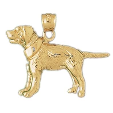 Cheap Girls Jewelry Dazzlers Solid 14k Gold Basset Hound Dog Charm Pendant Available in three colors from jewelsberry (weights: 3.1 grams only) For Sale