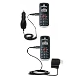 Essential Kit for the Motorola i335 - includes Car and Wall Charger with Rapid Charge Technology - Gomadic Brand w/ TipExchange Technology