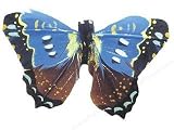 Accent Design Floral and Garden Accents Butterfly 2 3/4 Brown/Blue/Aqua/Yellow/White