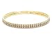 Imixlot Women's 2 Row Anklet Bracelet Rhinestones Gold Chain Anklet