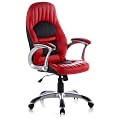 HJH OFFICE 621300 B�rostuhl / Chefsessel Racer 200 Kunstleder, rot / schwarz