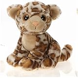 9" Sitting Jaguar with Big Eyes Plush Stuffed Animal Toy by Fiesta Toys