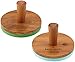KSNY All in Good Taste Wood Cookie Press, Brown, Set of 2