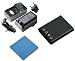 SaveOn Exclusive Battery and Charger Kit includes Hi-Capacity Replacement Casio NP-80 Battery + Rapid Power Battery Charger + Cleaning Cloth for Exilim EX-G1, EX-H5, EX-S5, EX-S6, EX-S7, EX-S8