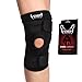Venom Neoprene Knee Brace Support w/Open Patella - Adjustable Straps & Elastic Compression for Meniscus Tear, Arthritis Pain, ACL, Basketball, Soccer, Athletics, Running, Sports, Men, Women (L)
