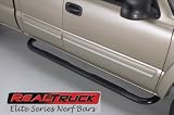 RealTruck Elite Series Side Nerf Bars Black Powder Coat Jeep Wrangler 1987 to 2006 (Not Unlimited)