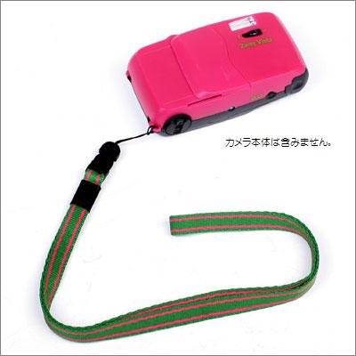 ARUNUVO ネックストラップ コンパクトカメラ用 グリーン/ピンク AR0032