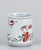 赤絵花鳥湯呑　【長湯呑】