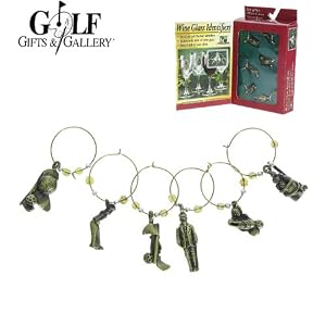 Golf Gifts & Gallery Wine Glass Identifiers