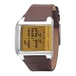 Diesel #DZ7093 Men's Leather Strap Chronograph Alarm Digital Watch