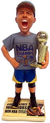 Stephen Curry Golden State Warriors 2015 NBA Champions (Real Fabric T-Shirt/Champ Hat) Bobble Head Exclusive #/500