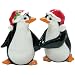 Westland Giftware Mwah Magnetic Christmas Penguins Salt and Pepper Shaker Set, 3-1/2-Inch