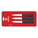 Mundial SC5601-3 1/4 3-1/4-Inch Chef's Style Paring Knife Collection, Set of 3, Black