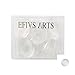 Efivs Arts 20 pcs Clear Glass Dome Tile Cabochon Half Round Flat Clear 1.57 inch (40mm) Non-calibrated Round For Photo Pendant Craft Jewelry Making