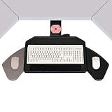 Boomerang Board Articulating Corner Workstation Platform, Black
