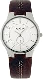 Skagen Men's 433LSL1 Slim Brown Leather Watch