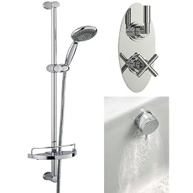 Helix Shower, Ovalis Shower Kit & Bath Filler