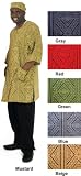 Unisex African Mudprint Pants Set - Style D - Several Colors Available