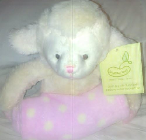 Animal and Blanket Toy and Blanket,Pink Lamb