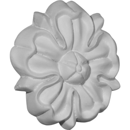 Ekena MillworkROS02X02NA Nadia Round Rosette, 2 1/2"OD x 1/2"P, Primed