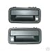 1999 2000 Black Outside Front Drivers Side Left Hand and Passengers Side Right Hand Pair Cadillac Escalade Handles for Exterior LH and RH Pair 99 00