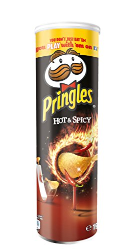 Pringles Chips Hot und Spicy, 4er Pack (4 x 190 g)