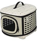 アイリス 折りたたみペットキャリー OPC-370 S ベージュ