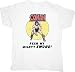 Conan the Barbarian FEAR MY MIGHTY SWORD White Tee T-Shirt