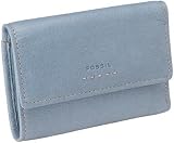 Fossil Womens Leather Multifunction Wallet - Pop Stitch Mulitfunction (Color: Blue)