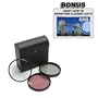 Fujifilm FinePix 3800 - 52mm High Resolution 3-piece Filter Set (UV, Fluorescent, Polarizer) - Silver