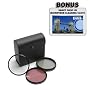 Nikon D40, D60 - 52mm High Resolution 3-piece Filter Set (UV, Fluorescent, Polarizer) - Black