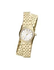 Michael Kors Golden Petite Lexington Double Wrap Ladies Stainless Steel Watch Mk3269