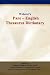 Book Websters Pare - English Thesaurus Dictionary