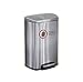 Tramontina Step on Waste Can, Stainless Steel Trash Can Step Can 13 Gallon Large Capacity (1 Trash Can)