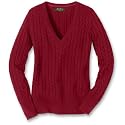 Heritage Cable V-Neck Sweater