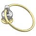 Moen YB4786CP Monticello Towel Ring, Chrome and Polished Brass