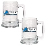 Detroit Lions Set of 2 Beer Mugs