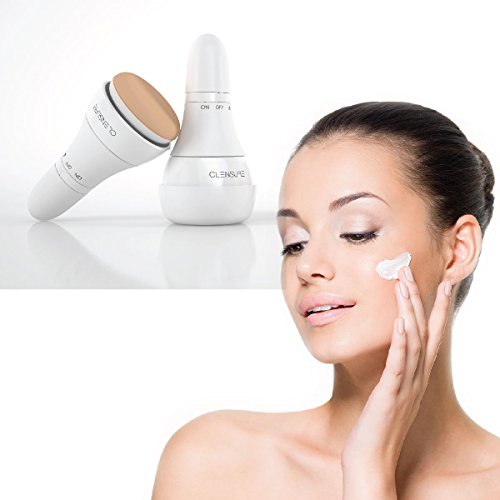 Clensure BP - Vibrating Facial Makeup Blender Puff. All Makeup Base Foundation Cream Bb Cream Powder Base. 200 Vibration Per Second. For Natural Appearance & Ultra Thin Makeup Application. 3 Puffs Set