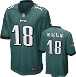 Jeremy Maclin Youth Jersey: Home Green Game Replica #18 Nike Philadelphia Eagles Youth Jersey